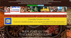 Desktop Screenshot of boutique-peruvienne.com