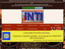 Tablet Screenshot of boutique-peruvienne.com